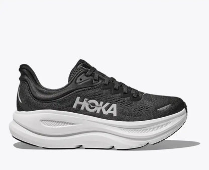 HOKA Men's Bondi 9 in Black / White