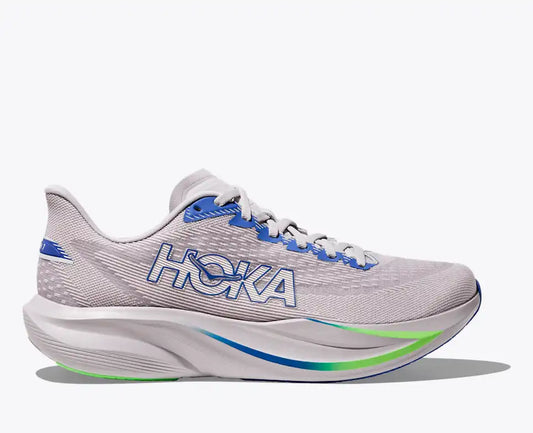 HOKA Men's Mach 7 in Ash Grey / Cobalt Blue