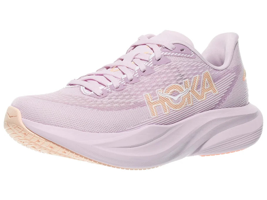 HOKA Women's Mach 7 in Lilac Cream/Tangerine Glow