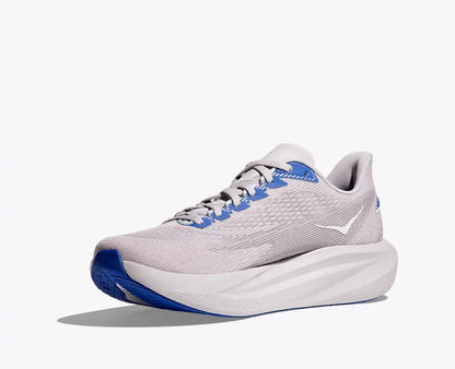 HOKA Men's Mach 7 in Ash Grey / Cobalt Blue