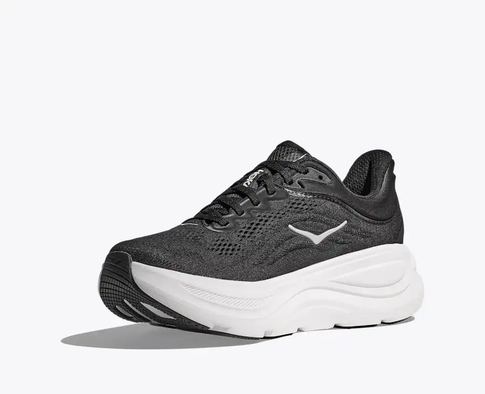 HOKA Men's Bondi 9 in Black / White