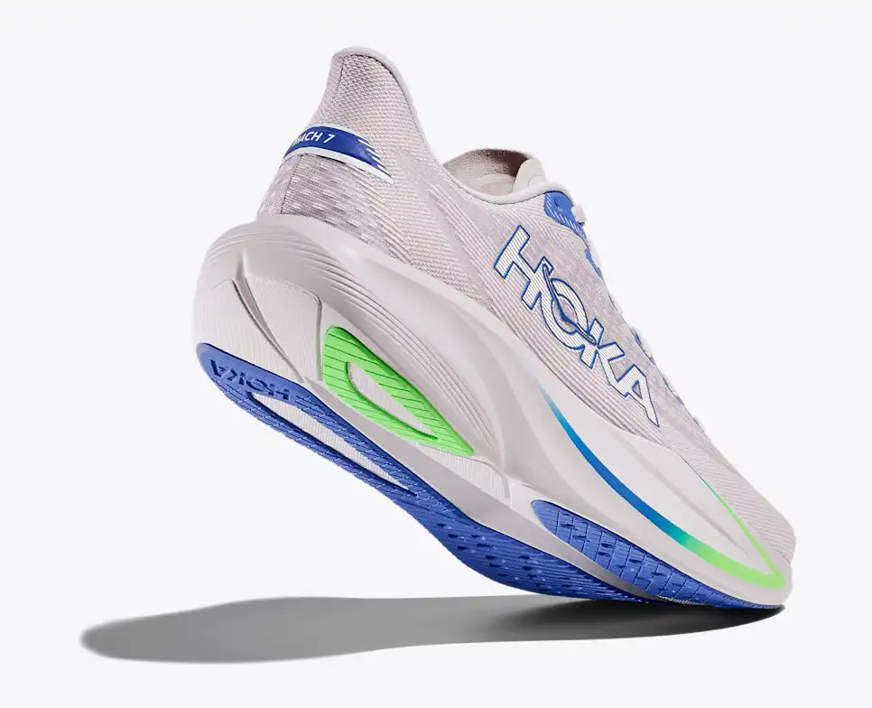 HOKA Men's Mach 7 in Ash Grey / Cobalt Blue