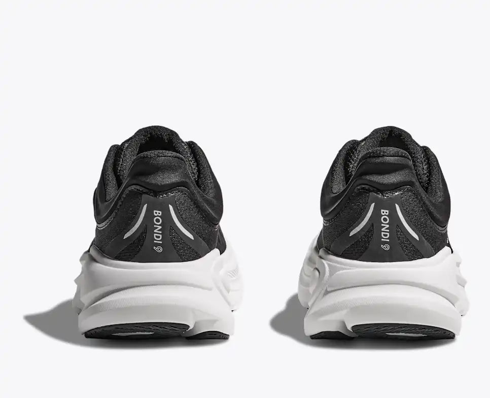 HOKA Men's Bondi 9 in Black / White