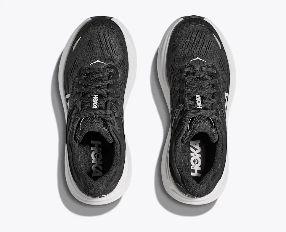 HOKA Women's Bondi 9 in Black / White