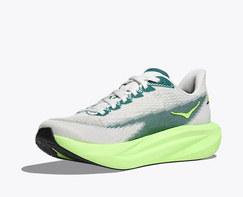 HOKA Men's Mach 7 in Frost / Neon Yuzu